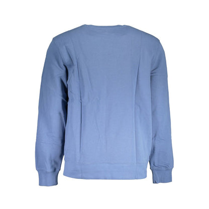 Blue Cotton Men Sweater
