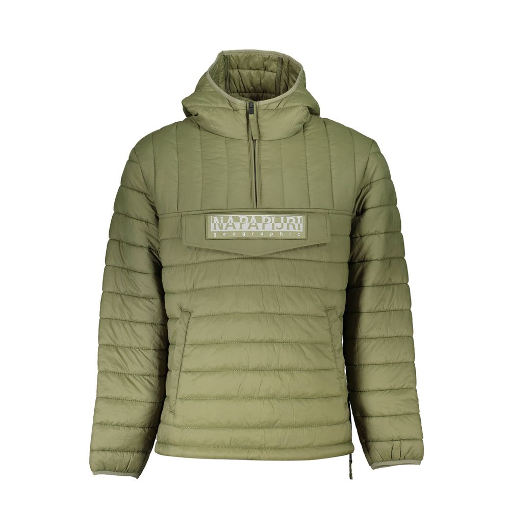 Green Polyamide Men Jacket