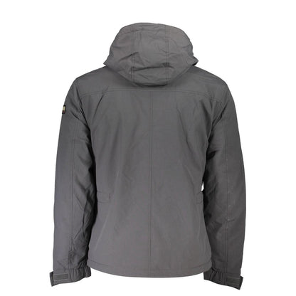 Gray Polyamide Men Jacket