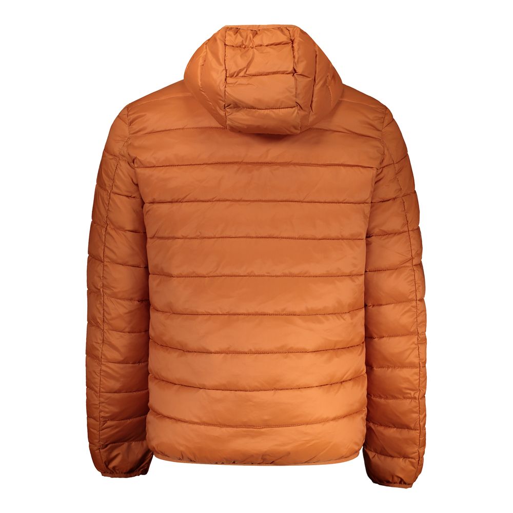 Orange Polyamide Men Jacket
