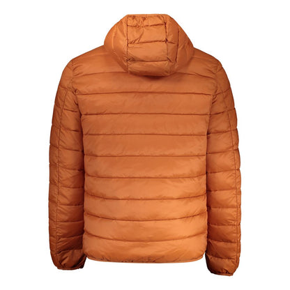 Orange Polyamide Men Jacket