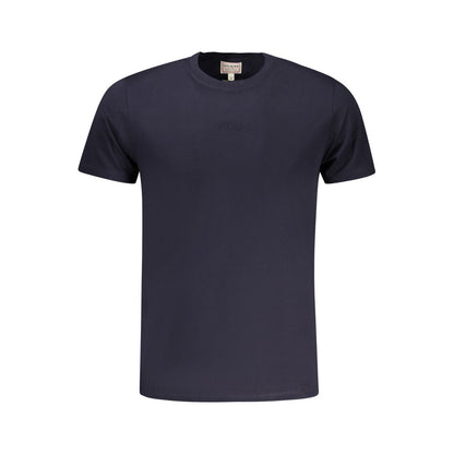 Blu Cotton Men T-Shirt