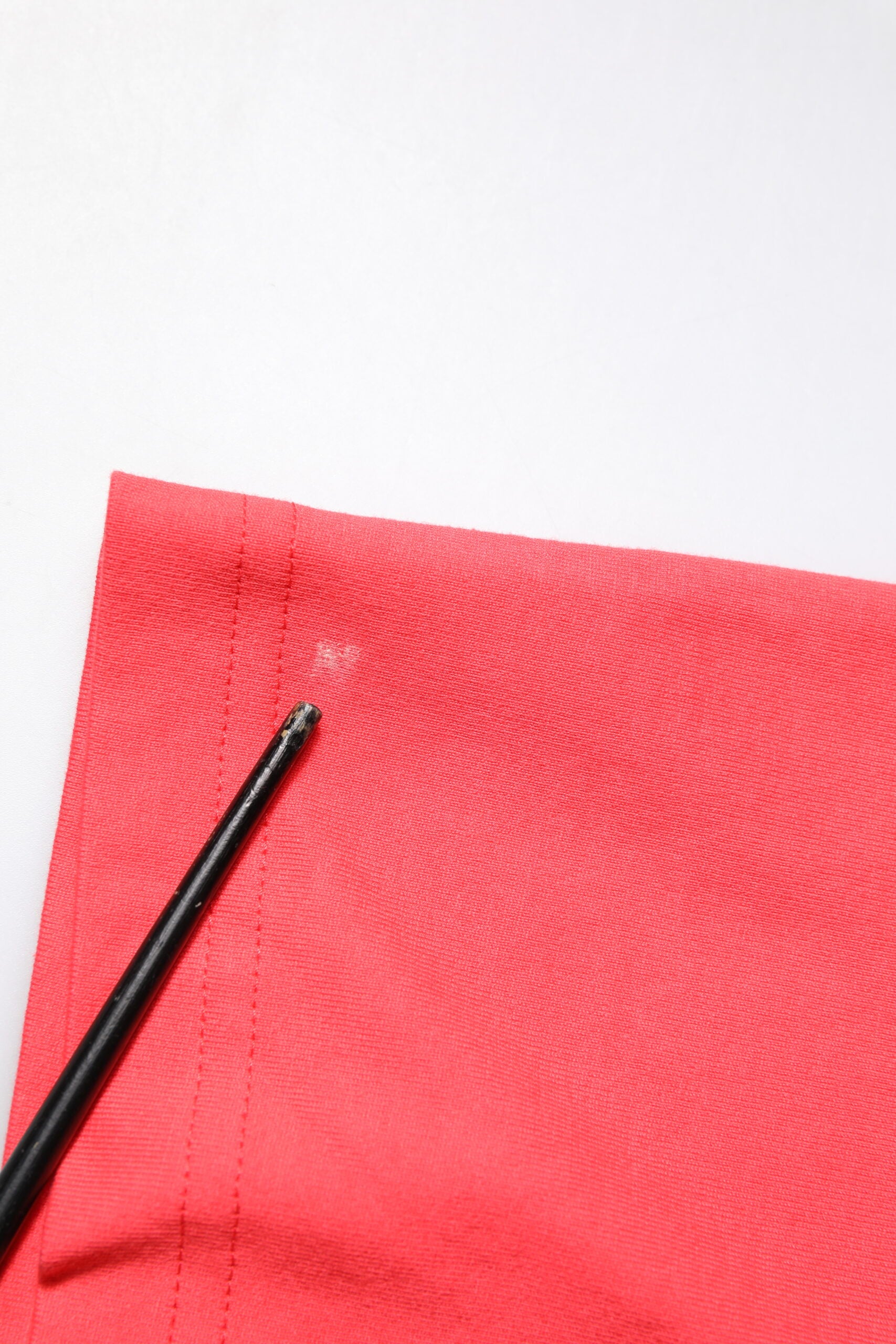 Red Cotton Lettering Print Crew Neck T-shirt