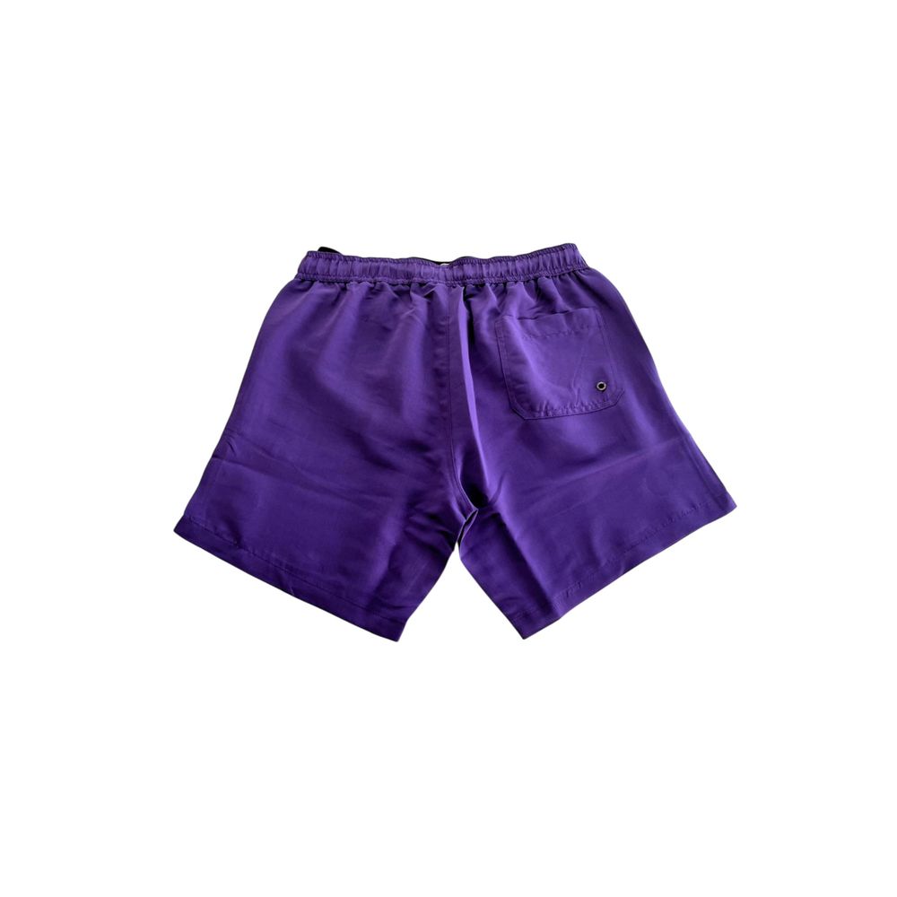 Purple Polyester Men's Swim Shorts