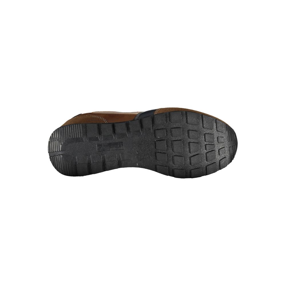 Brown Eco Leather Men Sneaker