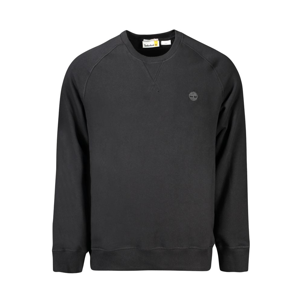 Black Cotton Men Sweater