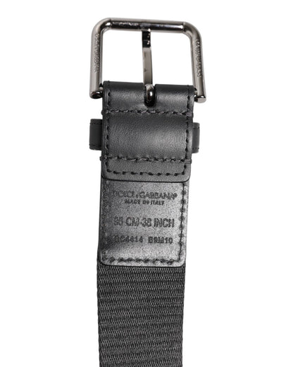 Green Black Polyester DG Logo Buckle Belt