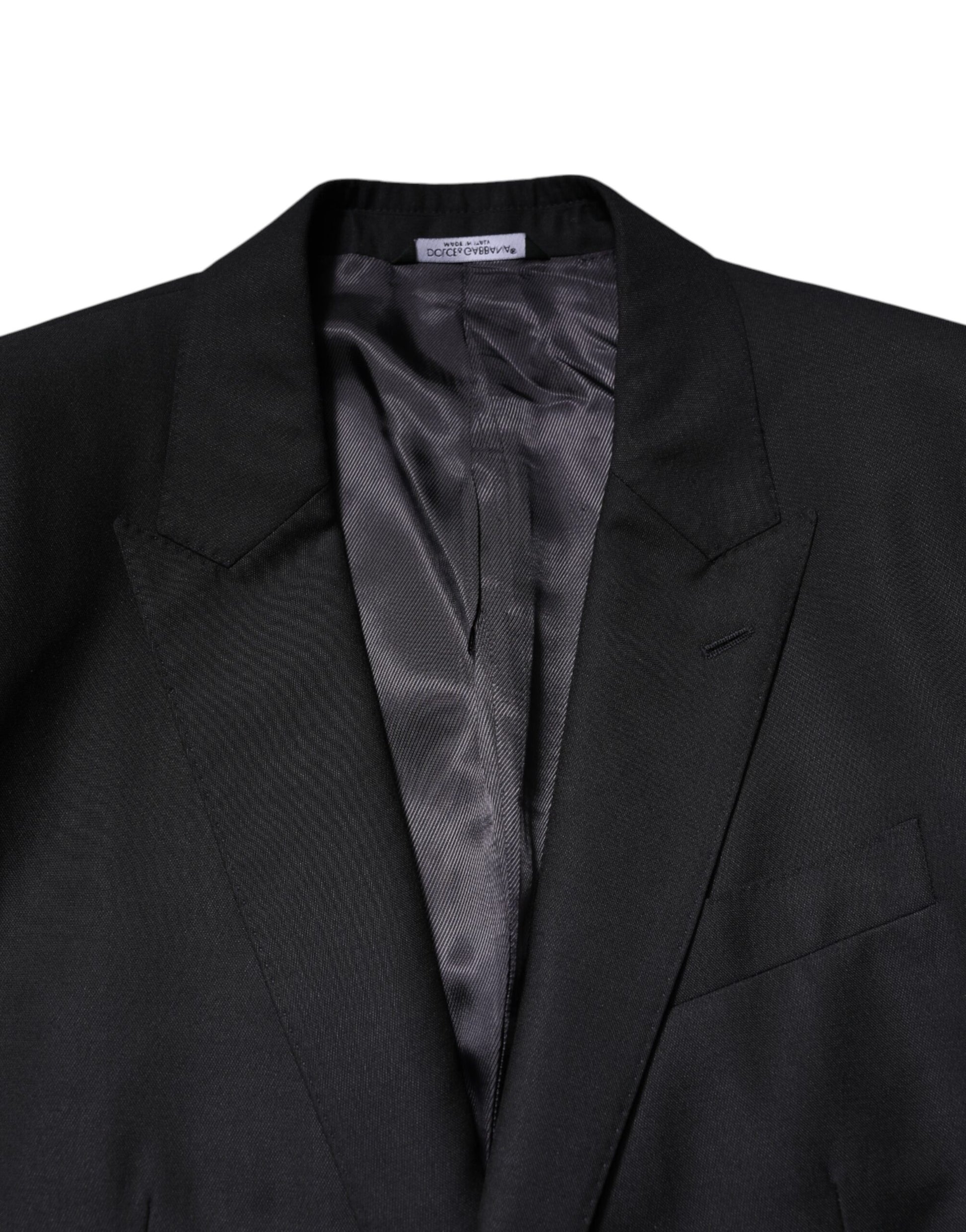 Dark Blue MARTINI Wool Blazer Coat Jacket