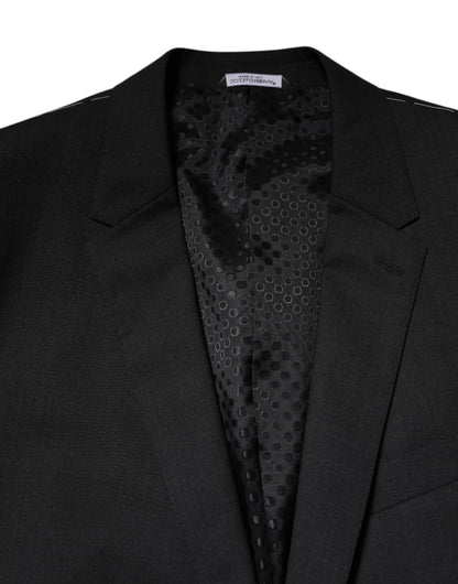 Dark Gray MARTINI Single Breasted Jacket