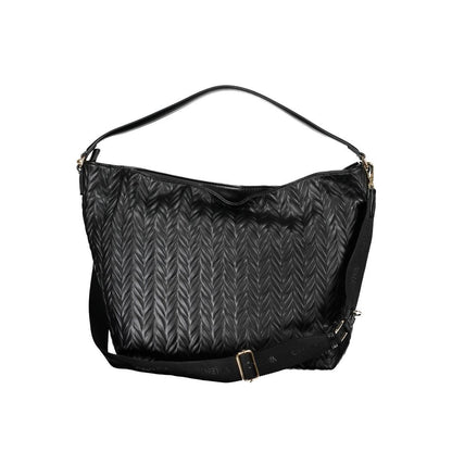 Black Polyurethane Women's Bag