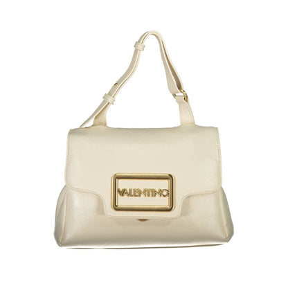 Beige Polyurethane Women's Bag