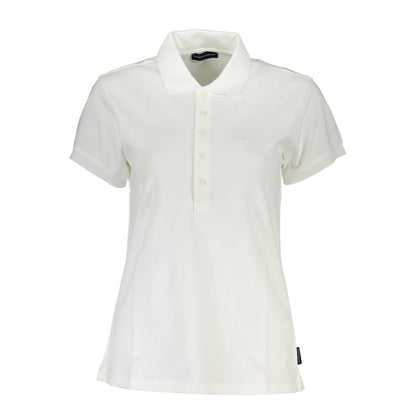 White Cotton Women Polo