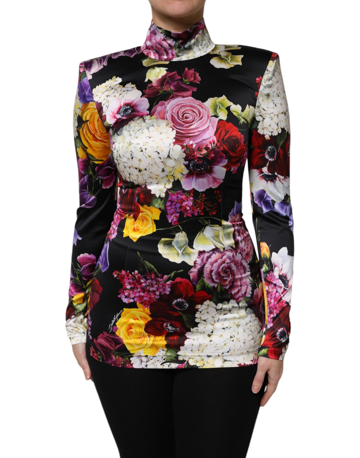 Multicolor Ortensies Long Sleeves Blouse Top
