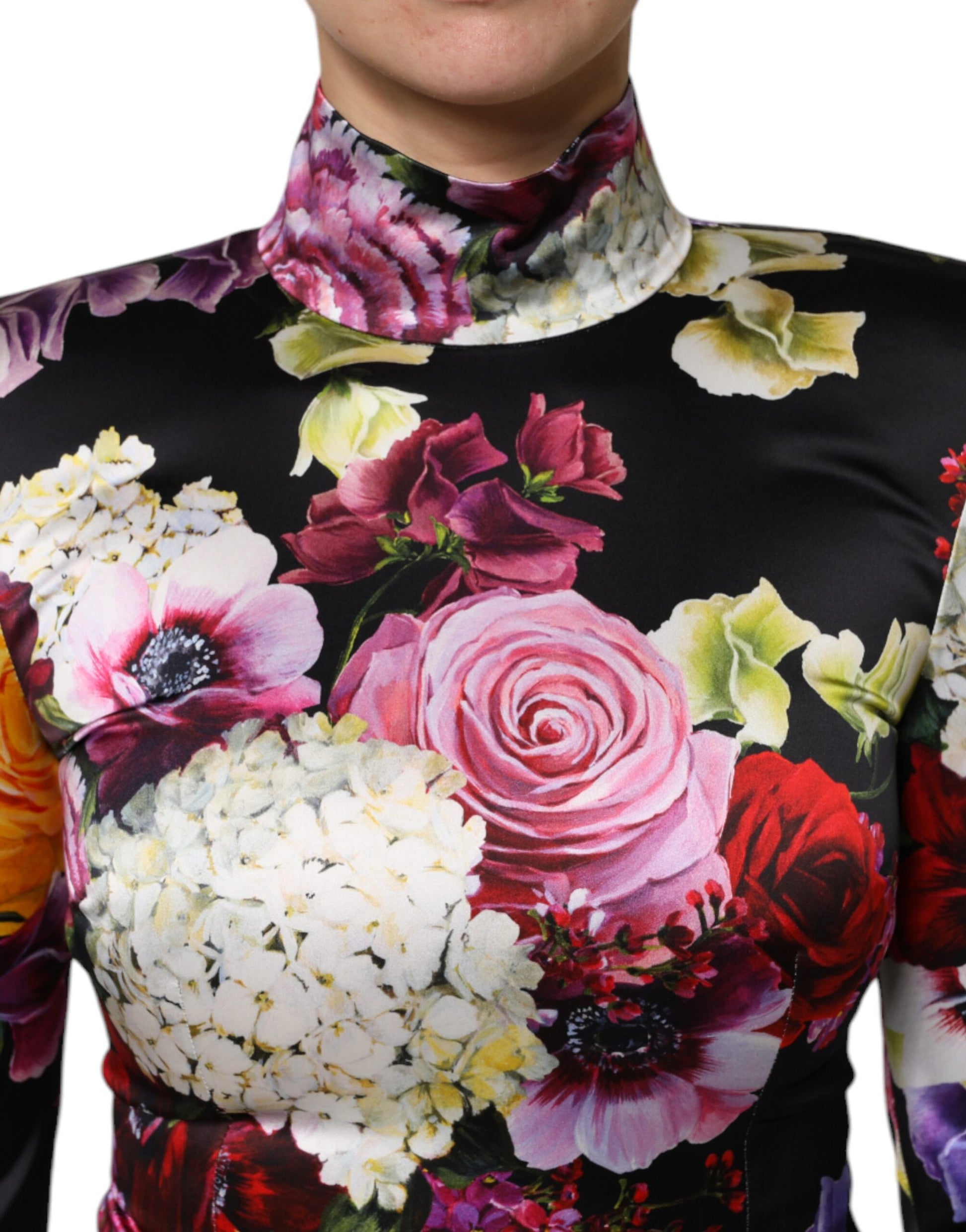 Multicolor Ortensies Long Sleeves Blouse Top