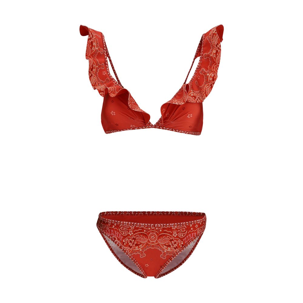 Red Polyamide Bikini