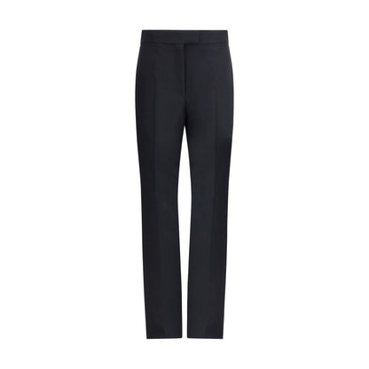 Black Viscose Casual Pants