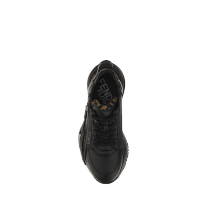 Black Calf Leather Bos Taurus Athletic Sneakers