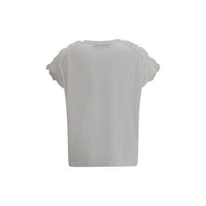 T-Shirt with tulle appliqués