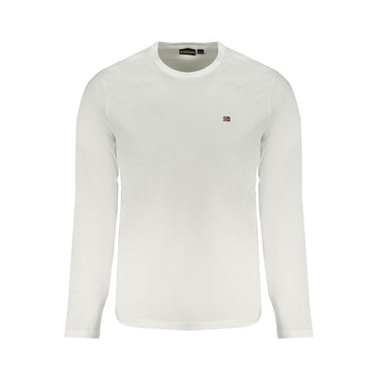 White Cotton Men T-Shirt