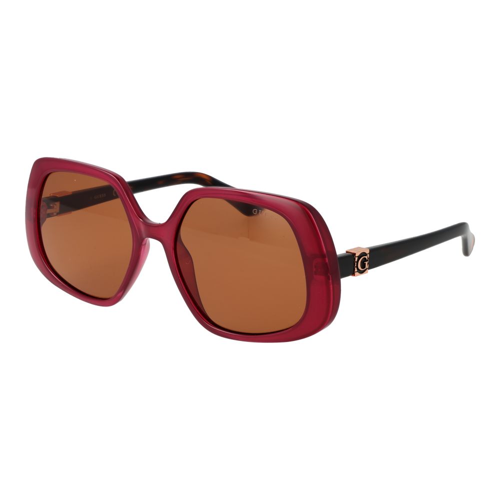 Burgundy Plastic Sunglasses