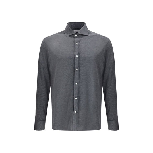 Gray Silk Shirt