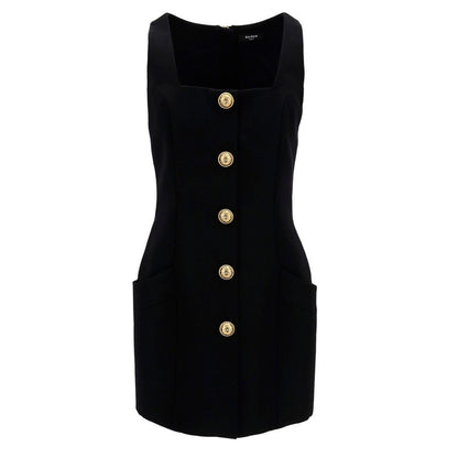 Black Wool Women Dress
