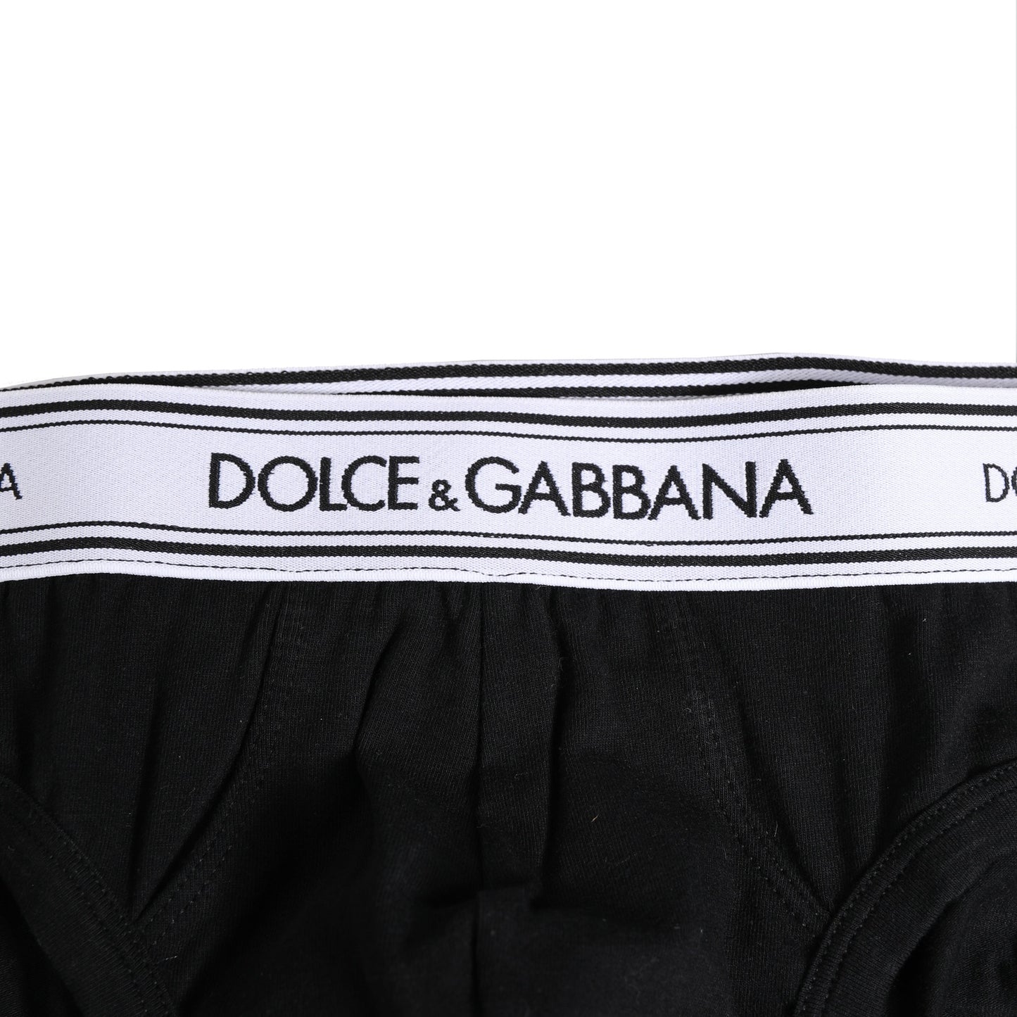 Black Cotton Stretch Regular Brief Underwear