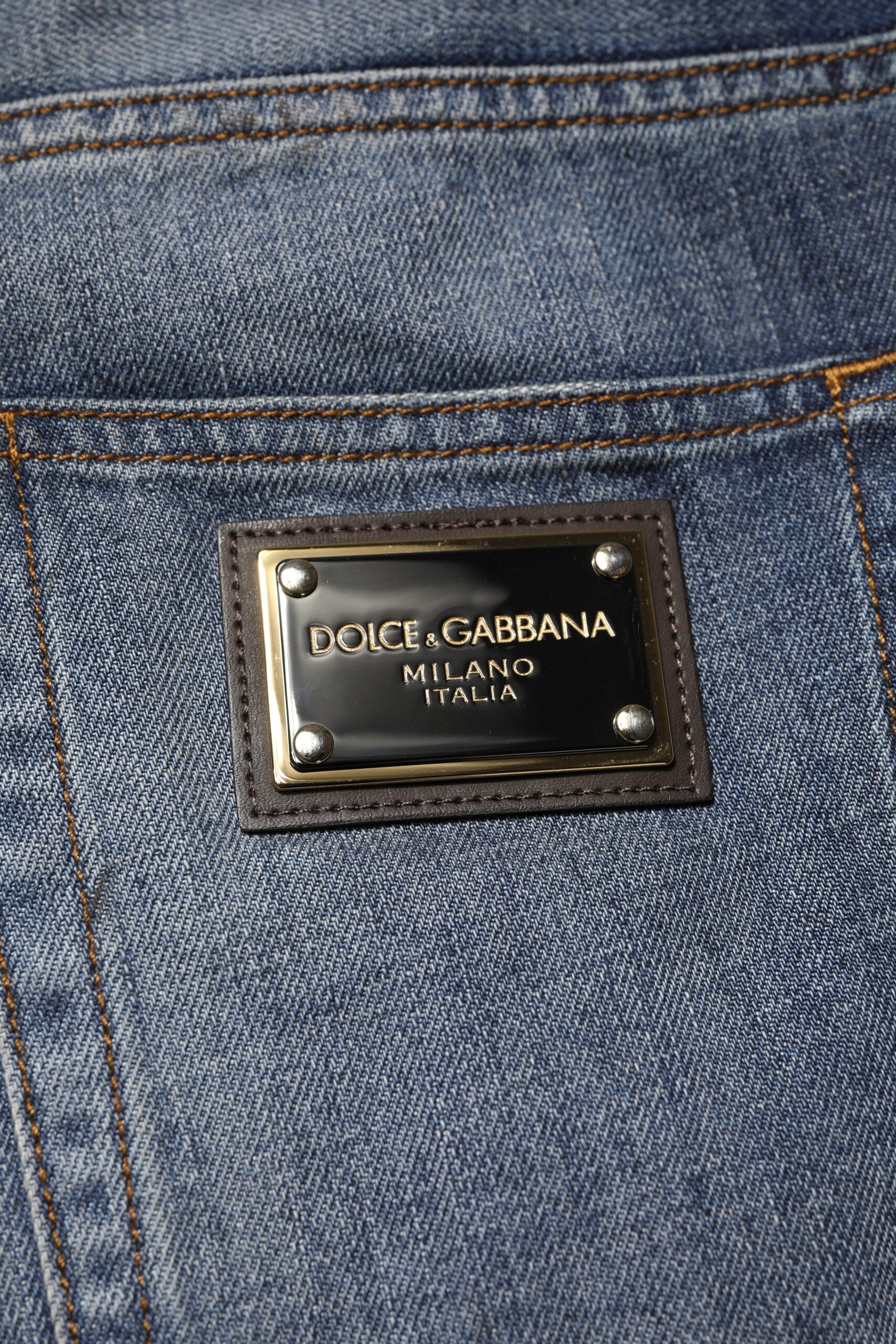 Blue Washed Tattered Cotton Men Jeans