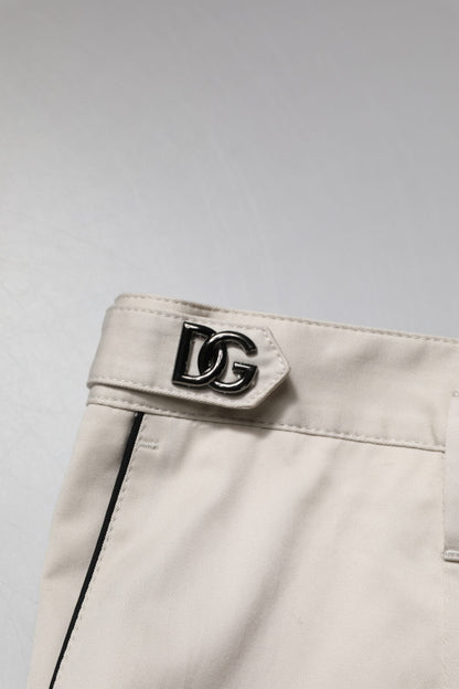 White Cotton Dress Slim Formal Pants