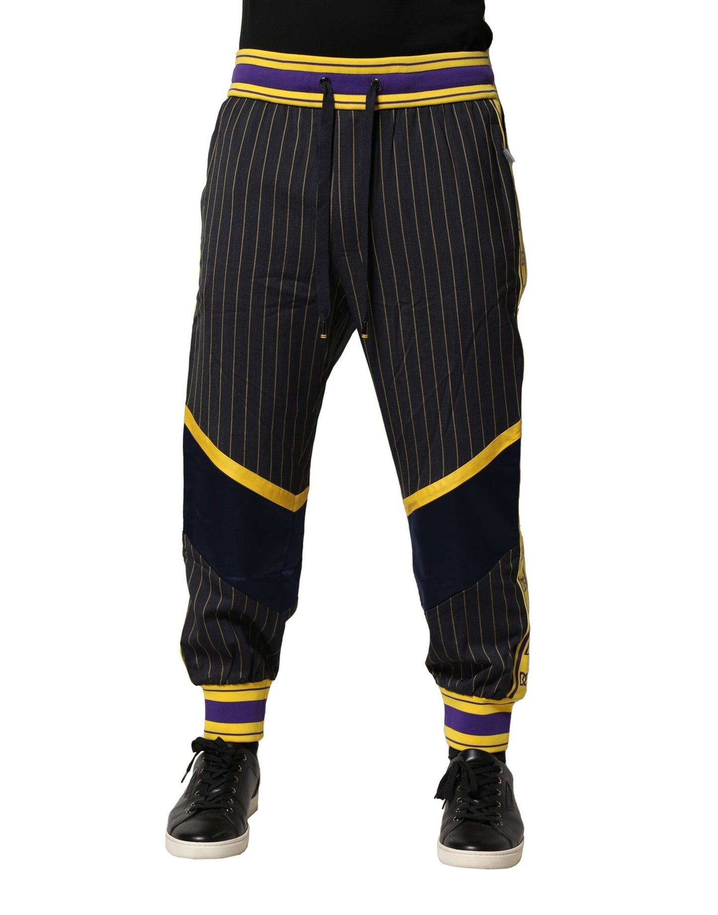 Multicolor Stripes Wool Jogger Pants