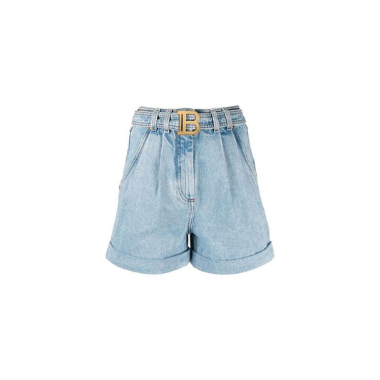 Blue Cotton Short