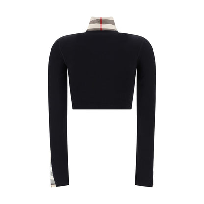 Black Elastane Sweatshirt