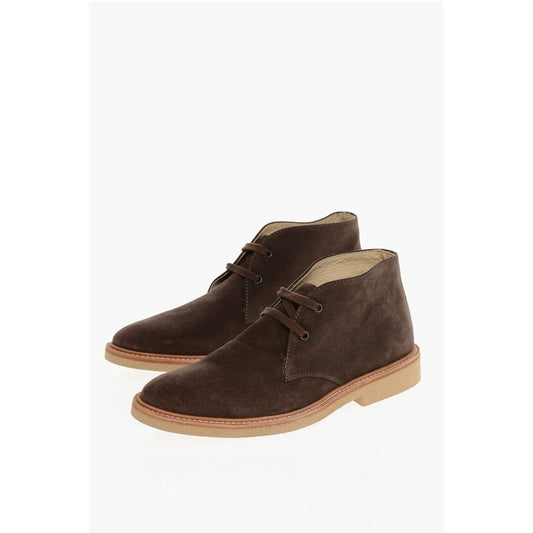 Solid Color Suede Desert Boots