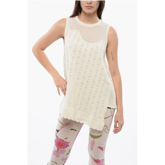 Sleeveless HANGING BY A THREAD Top With Mesh Detail