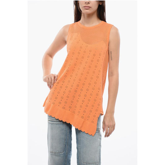 Sleeveless HANGING BY A THREAD Top With Mesh Detail