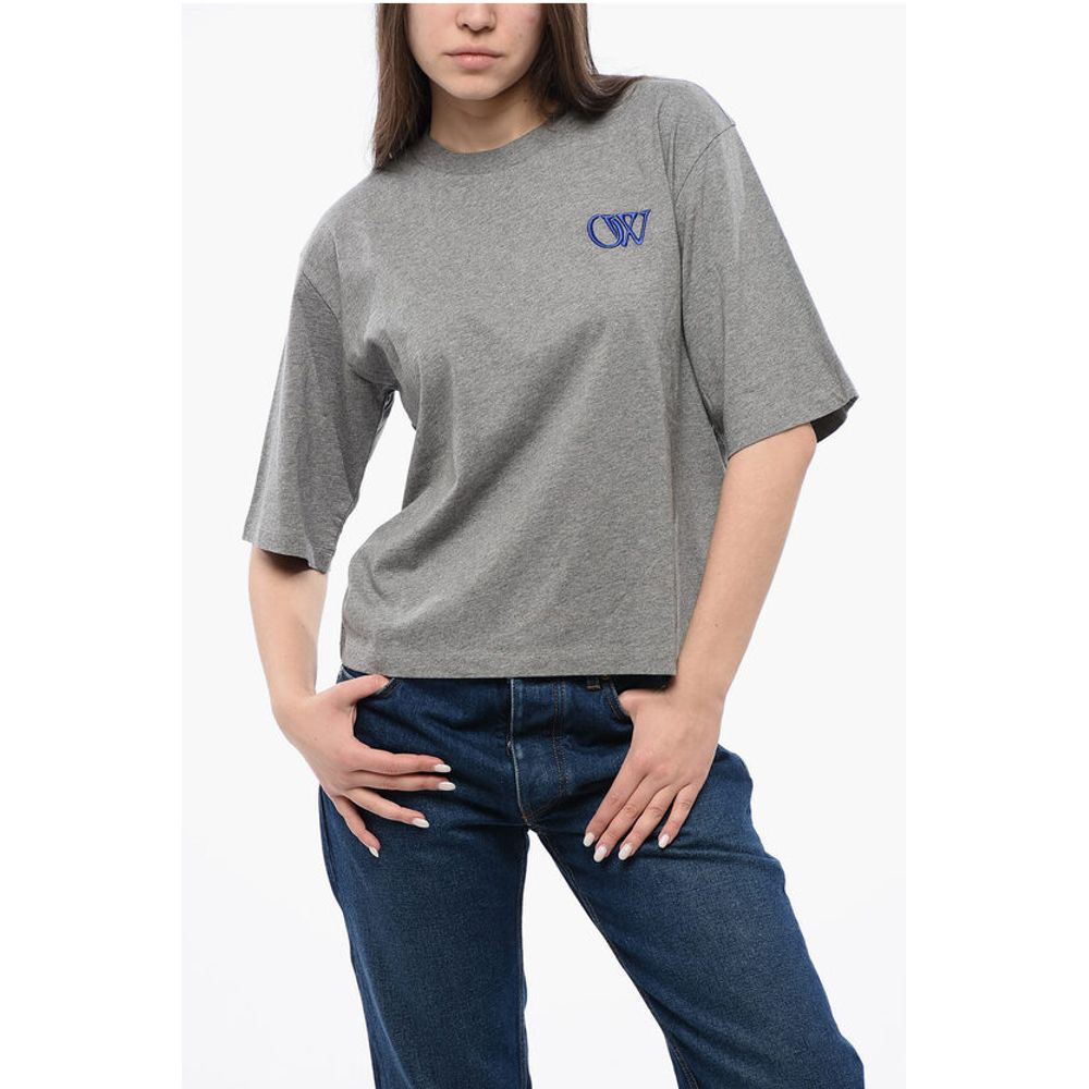 Solid Color Cotton Crew-neck T-shirt