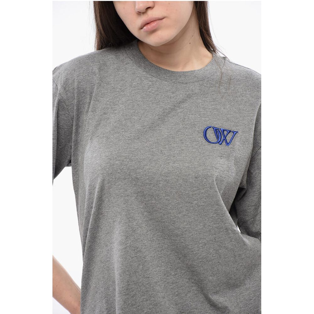 Solid Color Cotton Crew-neck T-shirt