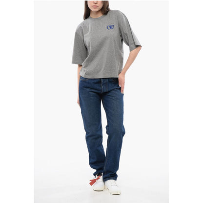 Solid Color Cotton Crew-neck T-shirt