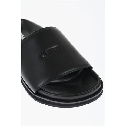 Leather CLOUD OFF STAMP Slides