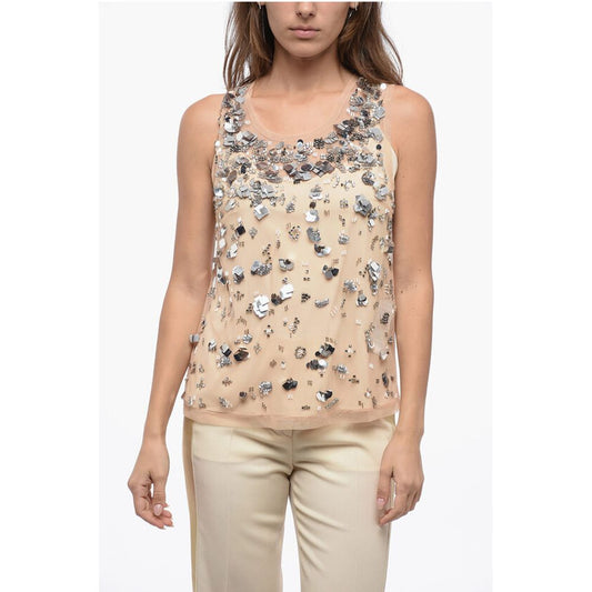 Mesh Top with Shimmer Effect Application