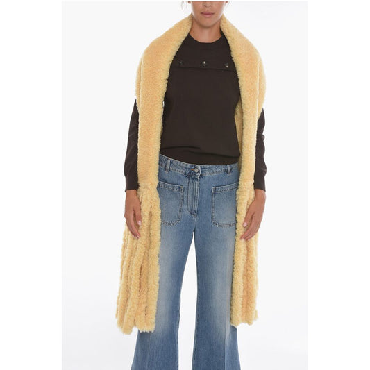 Fringed Shearling Scarf