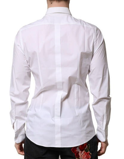 White Cotton Long Sleeves Dress Formal Shirt