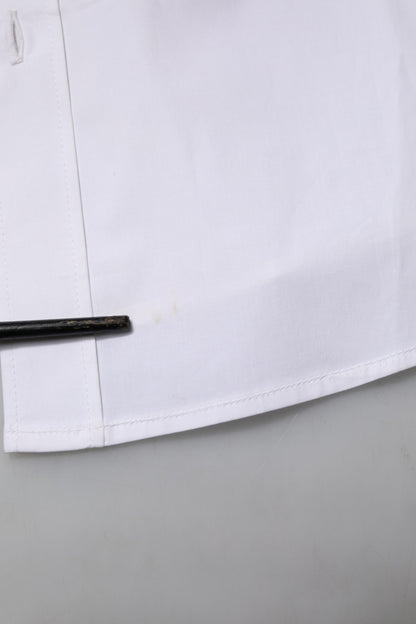 White Cotton Long Sleeves Dress Formal Shirt