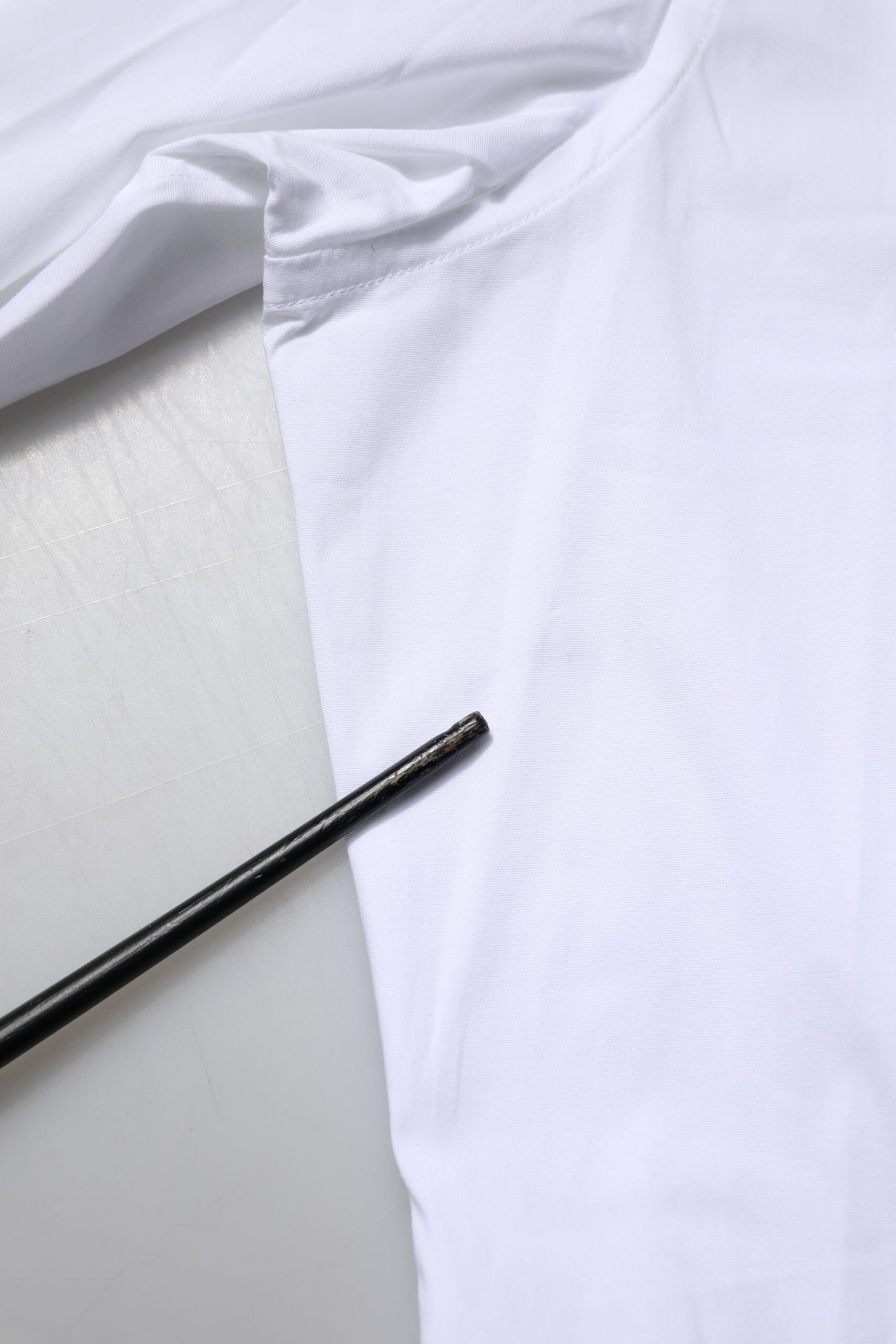 White Cotton Long Sleeves GOLD Formal Shirt