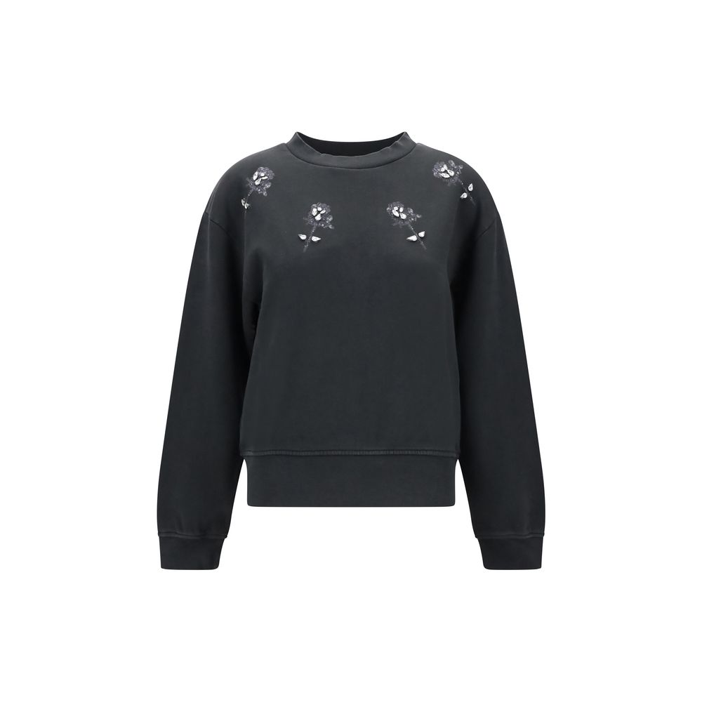 Black Cotton Sweatshirt