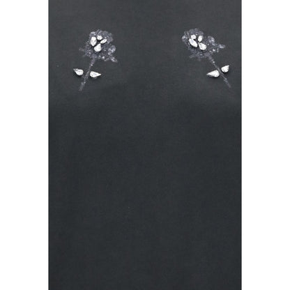 Black Cotton Sweatshirt