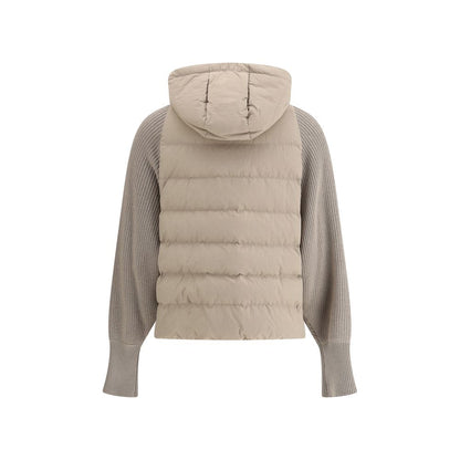 Wool sleeved Down Jacket