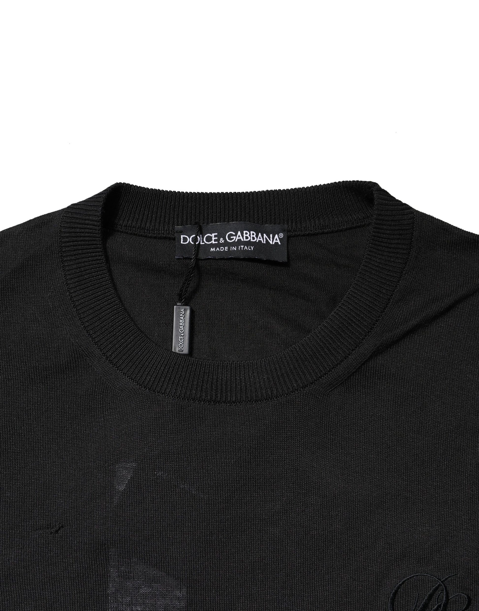 Dark Gray Cotton DG Logo Sweatshirt Sweater