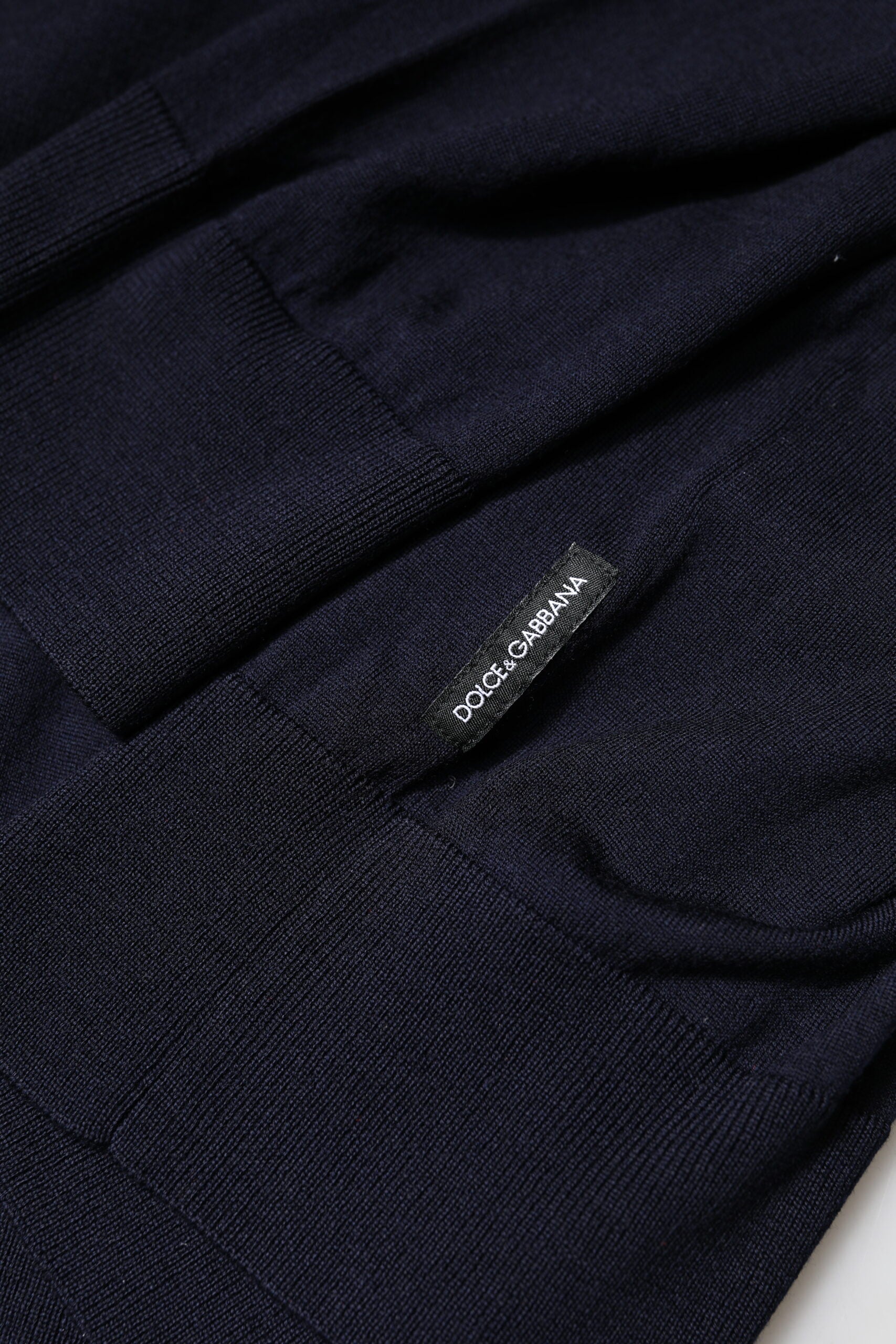 Blue Long Sleeve Turtleneck Pullover Sweater
