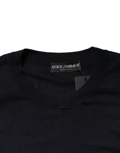 Black Long Sleeve CrewNeck Pullover Sweater